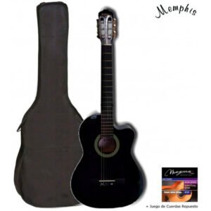 Pack Memphis FT951C Guitarra Clásica Negra Cutway
